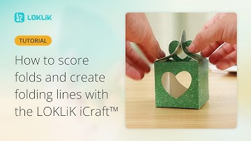 How to score cardstock with the LOKLiK iCraft (English tutorial)