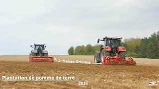 2 fraises Grimme en action ! | Plantation de Pomme de terre | 2024