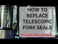 Front Fork Seal Replacement: Honda Telescopic Fork