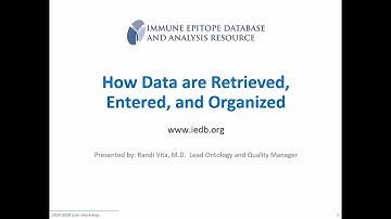 2020 User Workshop – 1.2 – How Data are Retrieved, Entered & Organized