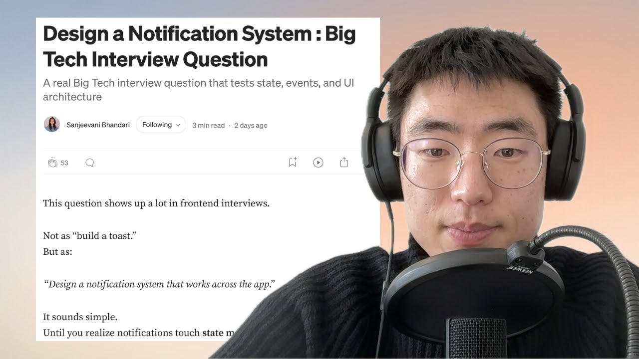 Design a Notification System : Big Tech Interview Question - YouTube