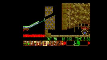 Lemmings Mayhem Level 8 Amiga Walkthrough