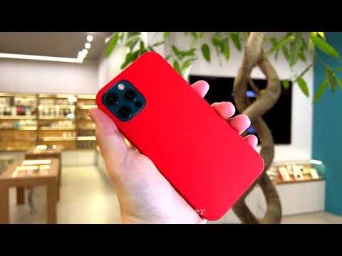 Силиконовый чехол для iPhone 12/12 Pro (Красный)