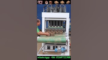 Hydraulic press automatic clay interlock brick machine Lego brick making machine #ISSBS #clayblocks