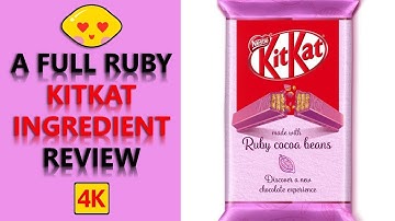 Brand NEW KitKat Ruby Cocoa Bean Ingredients Review
