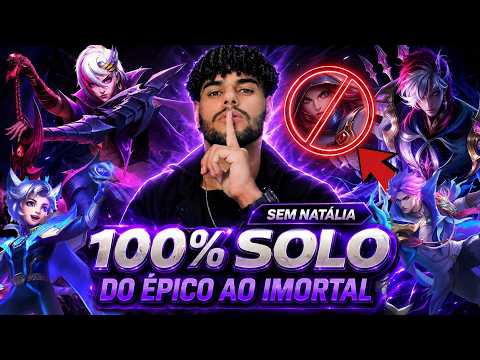 🔥DIA 3 [0⭐/100] DO ÉPICO AO IMORTAL 100% SOLO SEM NATALIA - RECORDISTA DE STARS SOLOQ | 🔴22/06