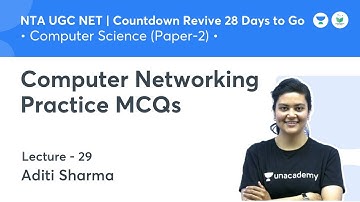 Computer Networking Practice MCQs | Computer Science | NTA UGC NET JRF 2021 | by Aditi Sharma