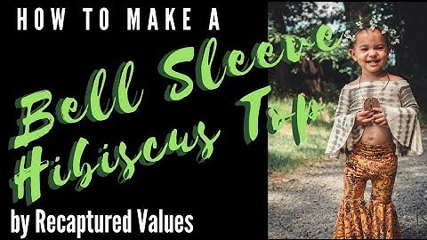 How To Make A Bell Sleeve Hibiscus Top | Video Tutorial