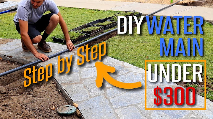 How to install a new water main line and shut off valve
