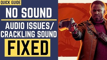 Deathloop No Sound FIXED| Crackling, Choppy  , No Audio | Audio Tear| Sound Issues| Death Loop
