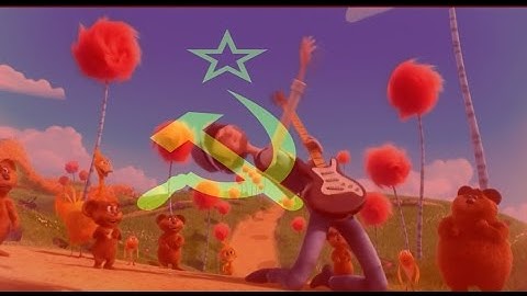 How Bad Can I Be but every bad is replaced by the soviet anthem getting faster and more distorted