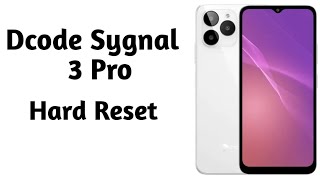 dcode sygnal 3 pro hard reset / Dcode CL3 pro forget password pin / Dcode DS-CL3 Pro hard reset