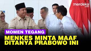 Momen Prabowo Tanya Fasilitas Rumah Sakit, Menkes Sampai Minta Maaf
