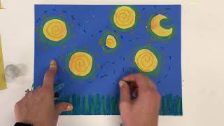 Starry Night Pumpkin Patch Collage