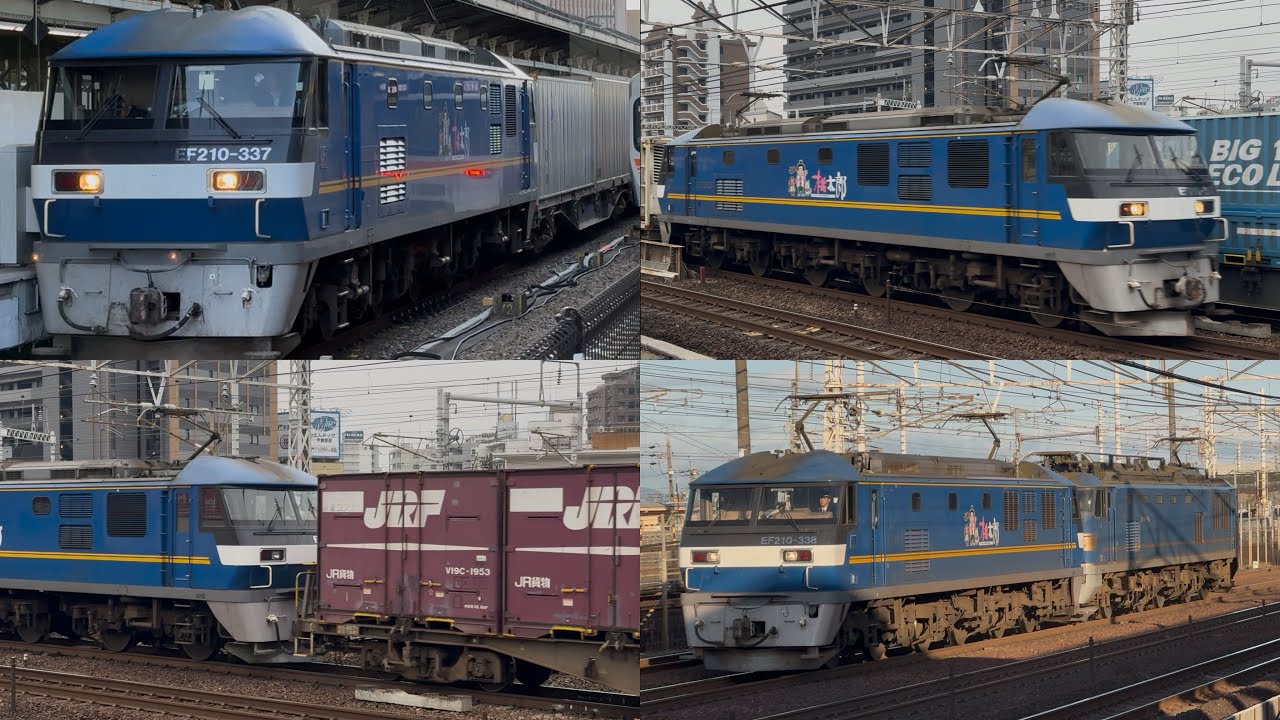 [貨物列車撮影記録] 早朝の栄生駅で離合する貨物列車や西浜松、静岡貨物駅など！