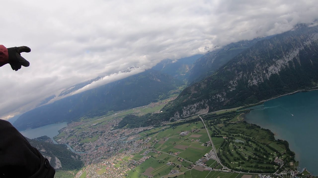Paragliding over Interlaken