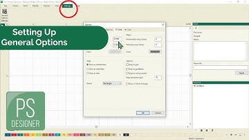 Setting Up General Options in Pro-Stitcher Designer
