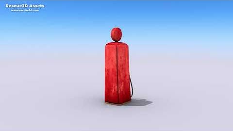 Vintage Gas Pump low-poly 3D model by Rescue3D Assets