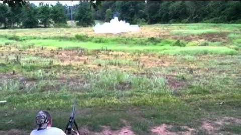 Mosin Nagant at exploding target