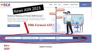 Cara Cek/Melihat Formasi ASN (CPNS & PPPK) 2023 dari situs BKN - terbaru.