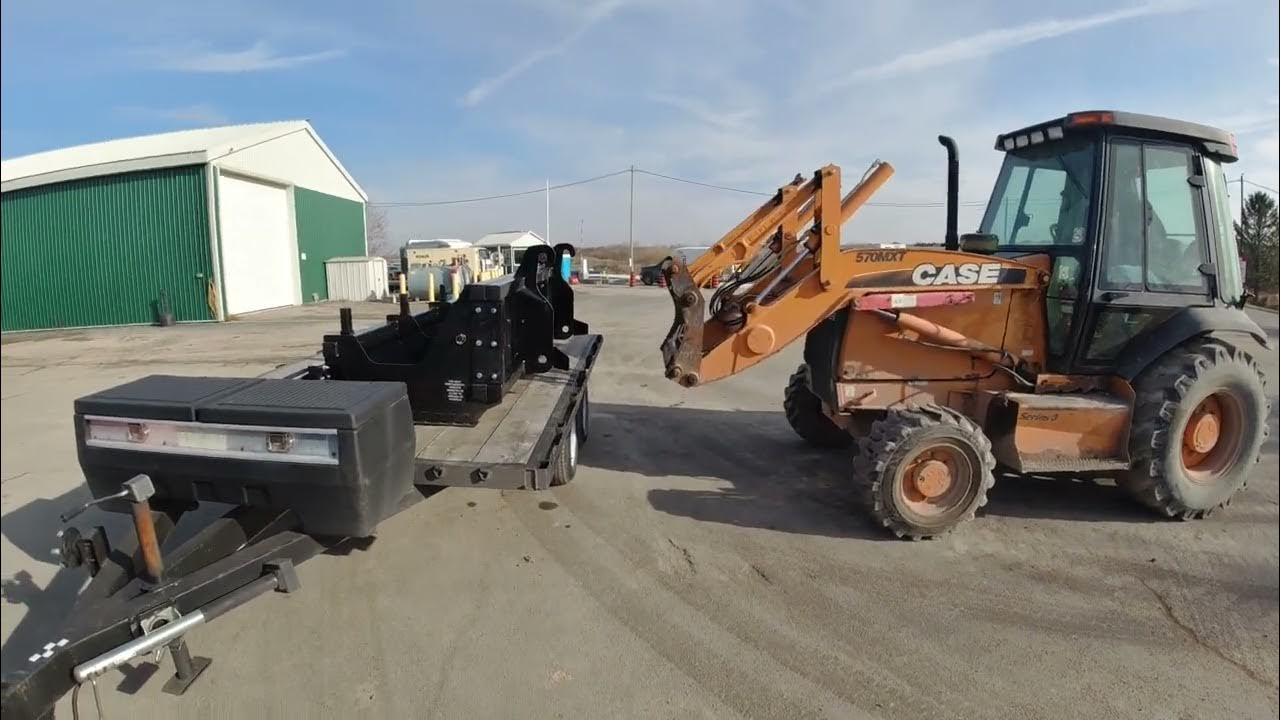 Connecting Sokoke Sweeper To Case Backhoe YouTube