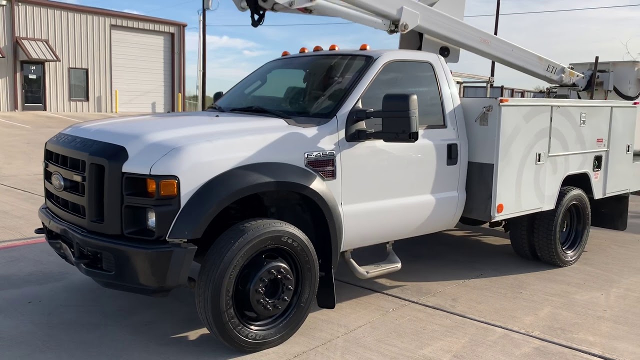Ford F450 Bucket Truck at Lonestar Bucket Trucks in Fort Worth Tx by