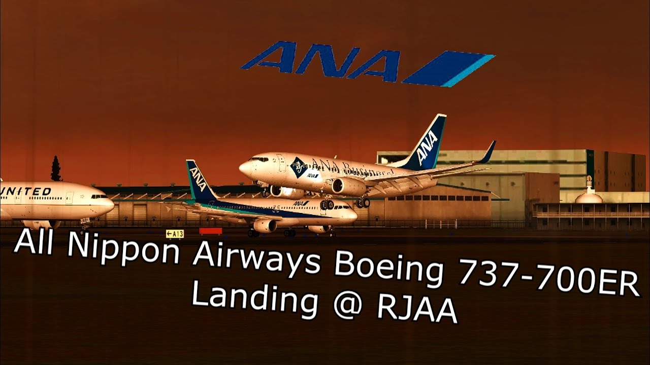 All Nippon Airways Boeing 737-700ER @ Narita Intl. - RJAA (FSX) [With ...