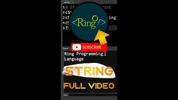 Strings in Programming | Basics of Ring Programming language