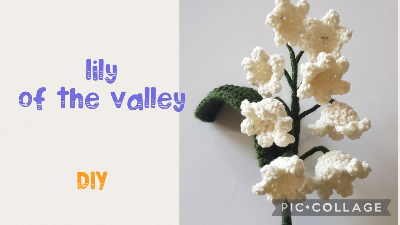Crochet lily of the valley flower    وردة زنبق الوادي كروشيه مناسب للمبتدئين        هدايا_عيد_الام