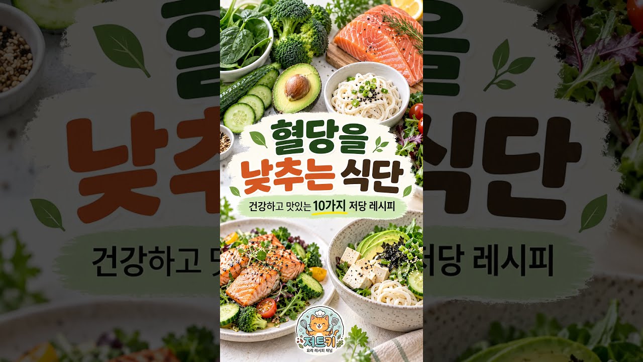 혈당 낮추는 식단 건강하고 맛있는 10가지 저당 레시피 — Just_Try_Kfood 레시피 썸네일
