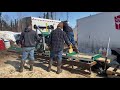 Making a D log for the new cabin in Alaska