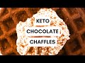 Keto chocolate chaffles  easy keto breakfast