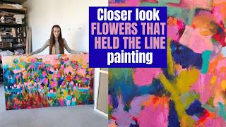 Flowers That Held the Line | Textured Floral Abstract Painting | CLOSER LOOK