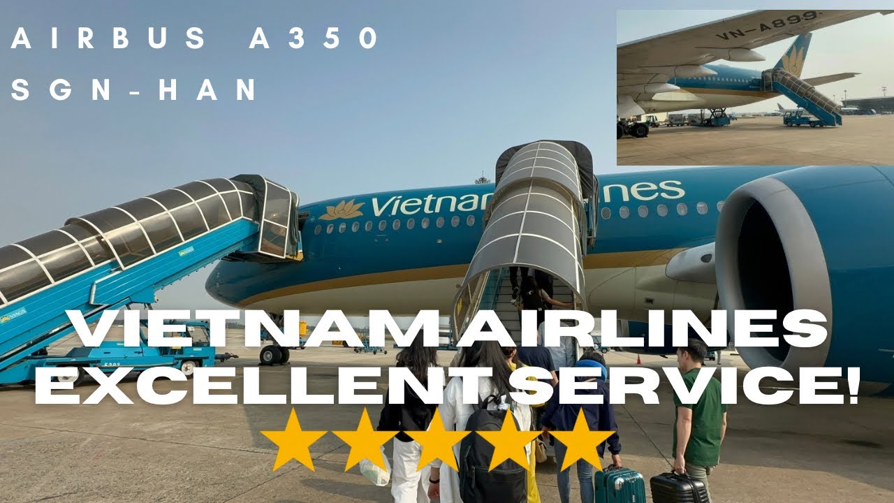 VIETNAM AIRLINES AIRBUS A350-900 DOMESTIC REVIEW ECONOMY CLASS SAIGON TO HANOI