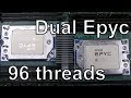 Dual AMD Epyc server - 96 procesorových vláken