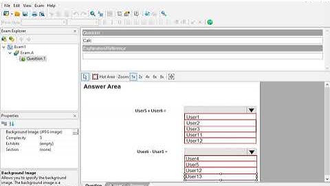 How create VCE Hot Area (Hot Spot)