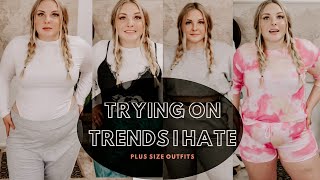 Trying trends I HATE! Plus size clothing haul | Boohoo, Fashion Nova, Amazon