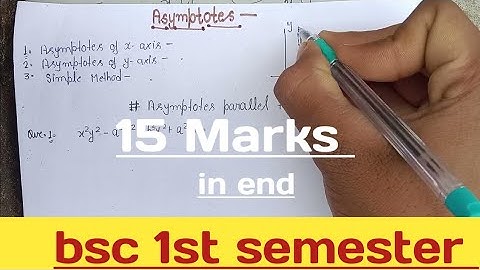 how to find asymptote 2023-24|asymptomatic kase nikalte hai|bsc 1st semester asymptote|#asymptotes