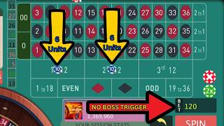 2 Dozens Roulette Strategy 🎰 Triple Loss NO BOSS Recovery System | 100 Unit Attack