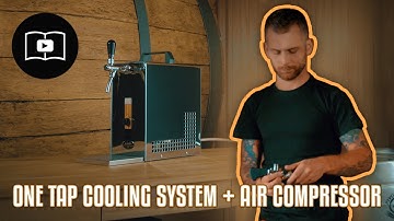 How to connect one tap beer cooler LINDR - using inbuilt air compressor