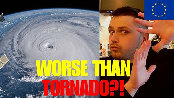European FIRST REACTION to US Hurricanes 😨🌀