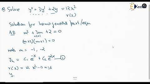 Mastering Method Of Undetermined Coefficients In GATE Engineering Mathematics | Question 2