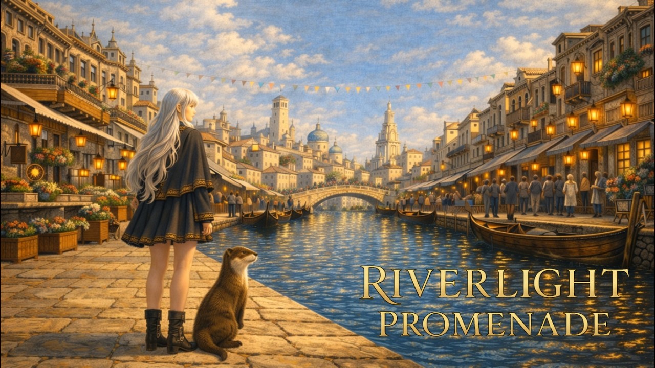 RIVERLIGHT PROMENADE｜Calm Celtic Fantasy Piano for Focus, Study & Reading（98MIN）｜作業・集中・読書用BGM
