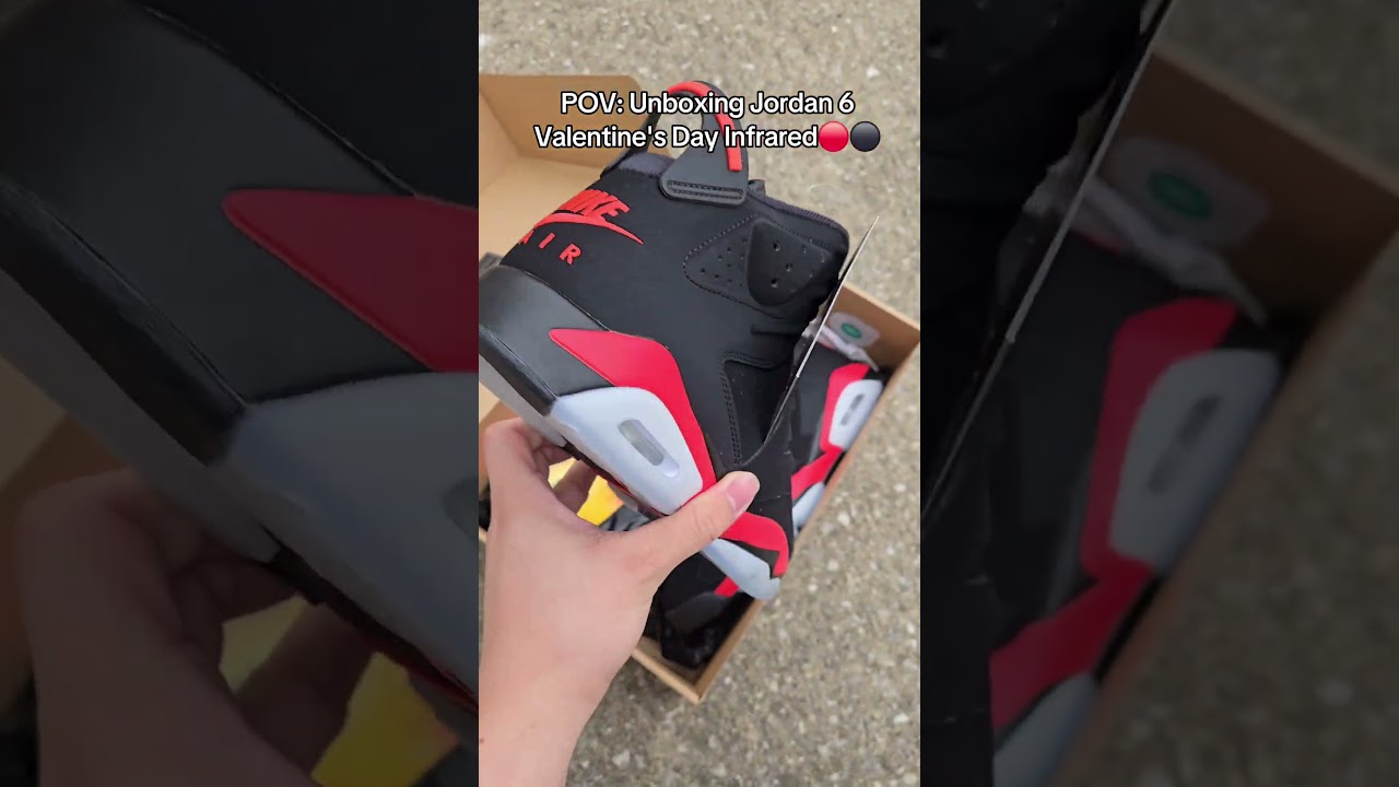 POV: Jordan 6 Reverse Infrared Salesman Sample Unboxing 