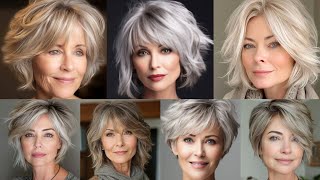 50 modern and Ideal Short  Hairstyles And Hair Color Trends For Women Over 50 To Look Younger