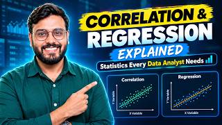🔥 Correlation & Regression Explained: Statistics Every Data Analyst Needs 📊