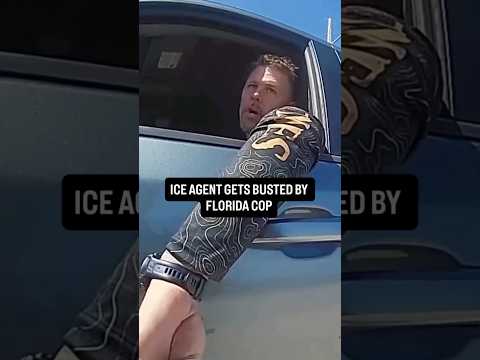 ICE Agent gets busted by Florida Cop😭