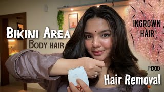 Intimate area hair removal..// Smooth and soft skin ❤️PCOD hairgrowth #hairremoval #dailyvlog  screenshot 4