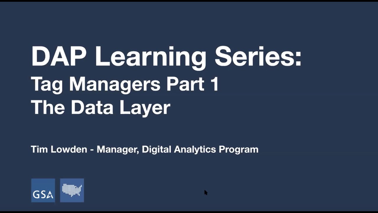 Tag Managers Part 1 The Data Layer YouTube