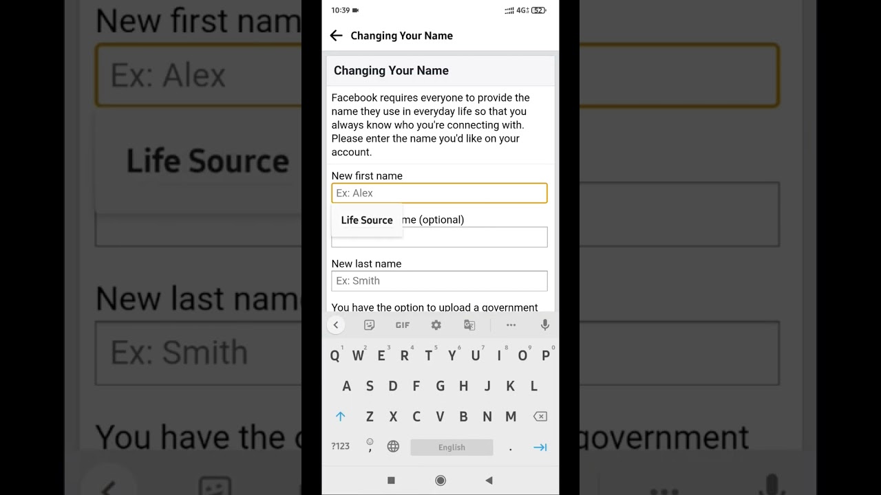 60 दिन से पहले Facebook Profile पर नाम change कैसे करें 
